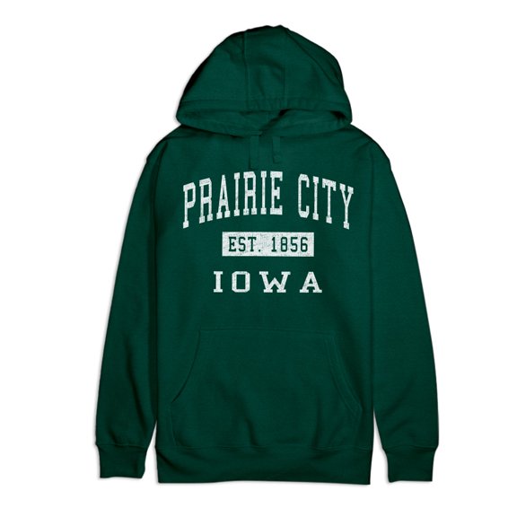 Prairie City Iowa Classic Established Premium Cotton Hoodie