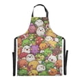 thumbnail image 2 of Fun Cartoon Fruit Chef Kitchen Apron with Pockets for Women Waterproof Aprons for Cooking Baking, 2 of 7