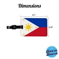 thumbnail image 3 of Philippines Country Flag Faux Leather Travel Luggage Tag, 3 of 7