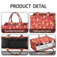 thumbnail image 4 of Large Capacity Tote Bag,Red Christmas Gingerbread Man Pattern Handbag Fashion Luxury Tote Bag,15.7"x13"x 5.1" Inches,Laptop Compatible, 4 of 6