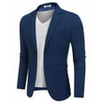 thumbnail image 4 of COOFANDY Mens Blazer Jacket Slim Fit Two Button Business Suit Jacket Summer Wedding Linen Sport Coat, 4 of 6