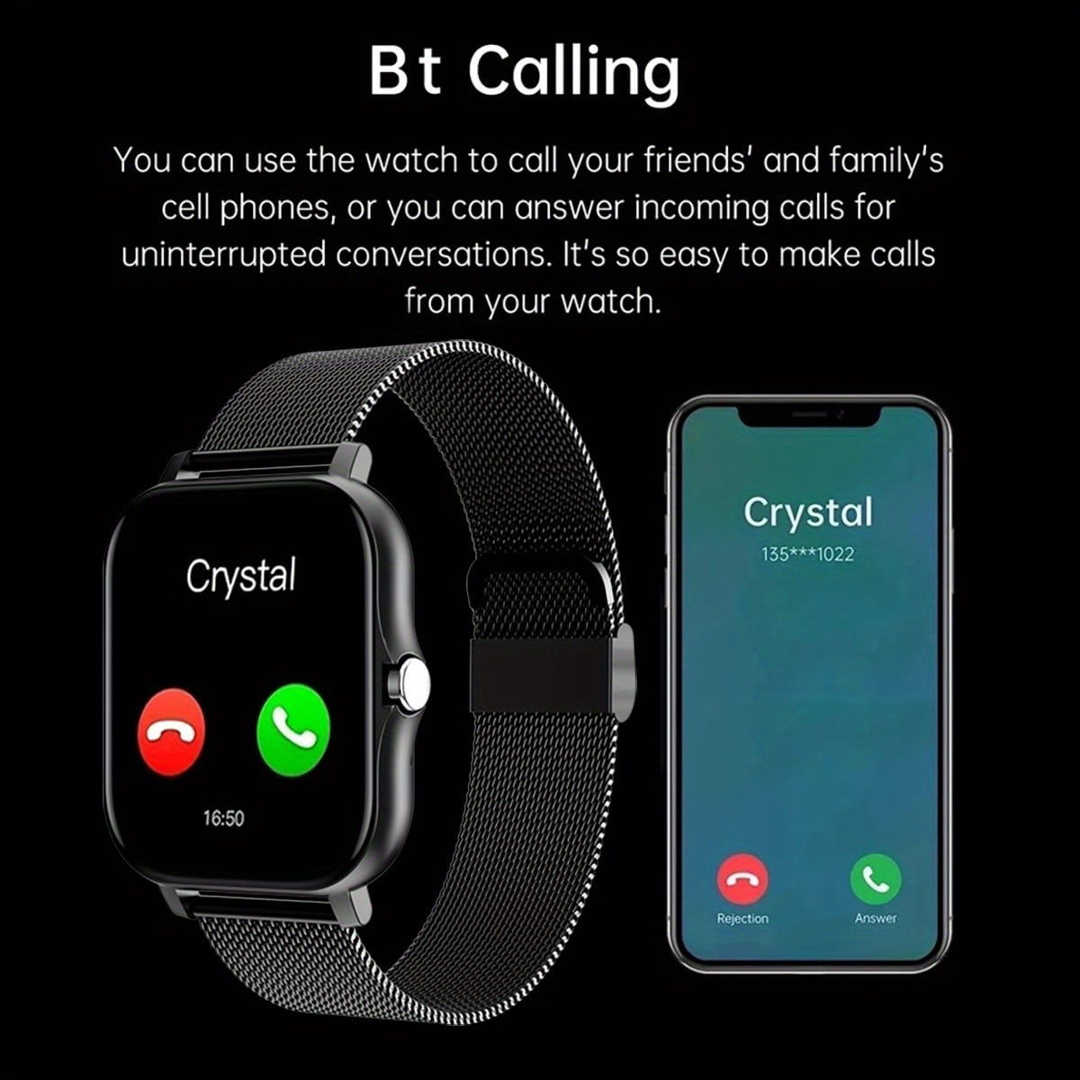 Smart Watch For Men Women Gift 1.44