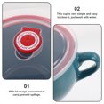 thumbnail image 3 of Tasse à Thé en Porcelaine, Tasse à Expresso, Tasse à Cappuccino, Tasse à Café en Céramique avec Couvercle, 3 of 9