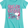 thumbnail image 3 of Peanuts - Hugs and Kisses Belle - Toddler and Youth Girls Fitted Short Sleeve Graphic T-Shirt, 3 of 6