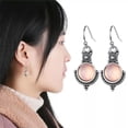 thumbnail image 3 of HOOUN Vintage Moonstone 925Silver Hook Earrings Women Wedding Dangle Boho Jewelry Gift-6#Moonstone Earrings dangle, 3 of 4