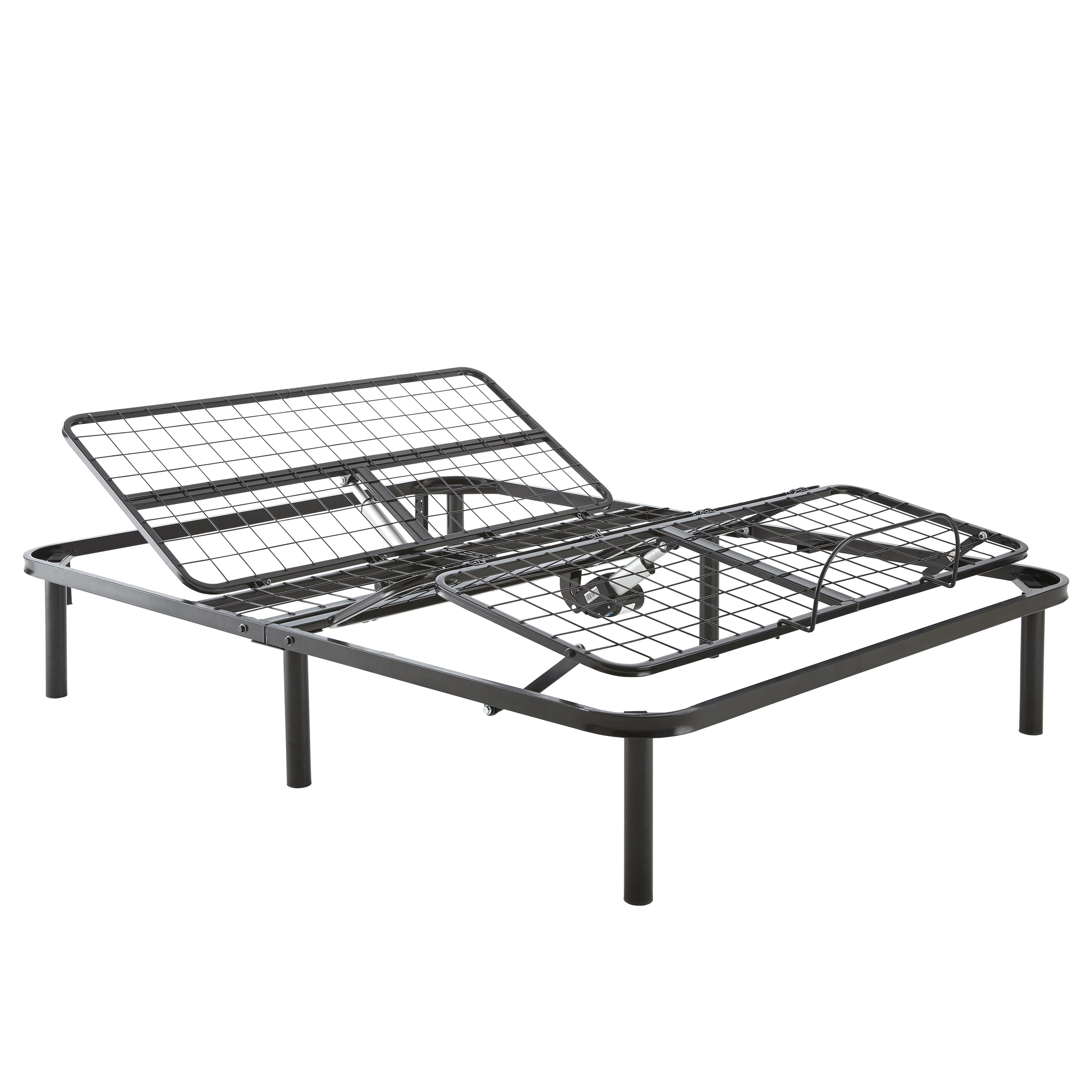 Premier Silver Series Adjustable Flex Metal Platform Foundation Base Bed Frame with Wired Remote, Twin XL