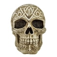thumbnail image 3 of Celtic Owl Knotwork Human Skull Statue Pagan by Private Label, 3 of 5