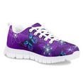 thumbnail image 2 of Pzuqiu Floral Butterfly Big Girls Tennis Shoes Size 4 Breathable Mesh Sneakers Lightweight Athletic Walking Shoes Lace Upp, 2 of 7