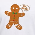 thumbnail image 3 of CafePress - Oh Snap Gingerbread Man Women's V Neck T Shirt - Womens Cotton V-Neck T-shirt, 3 of 4