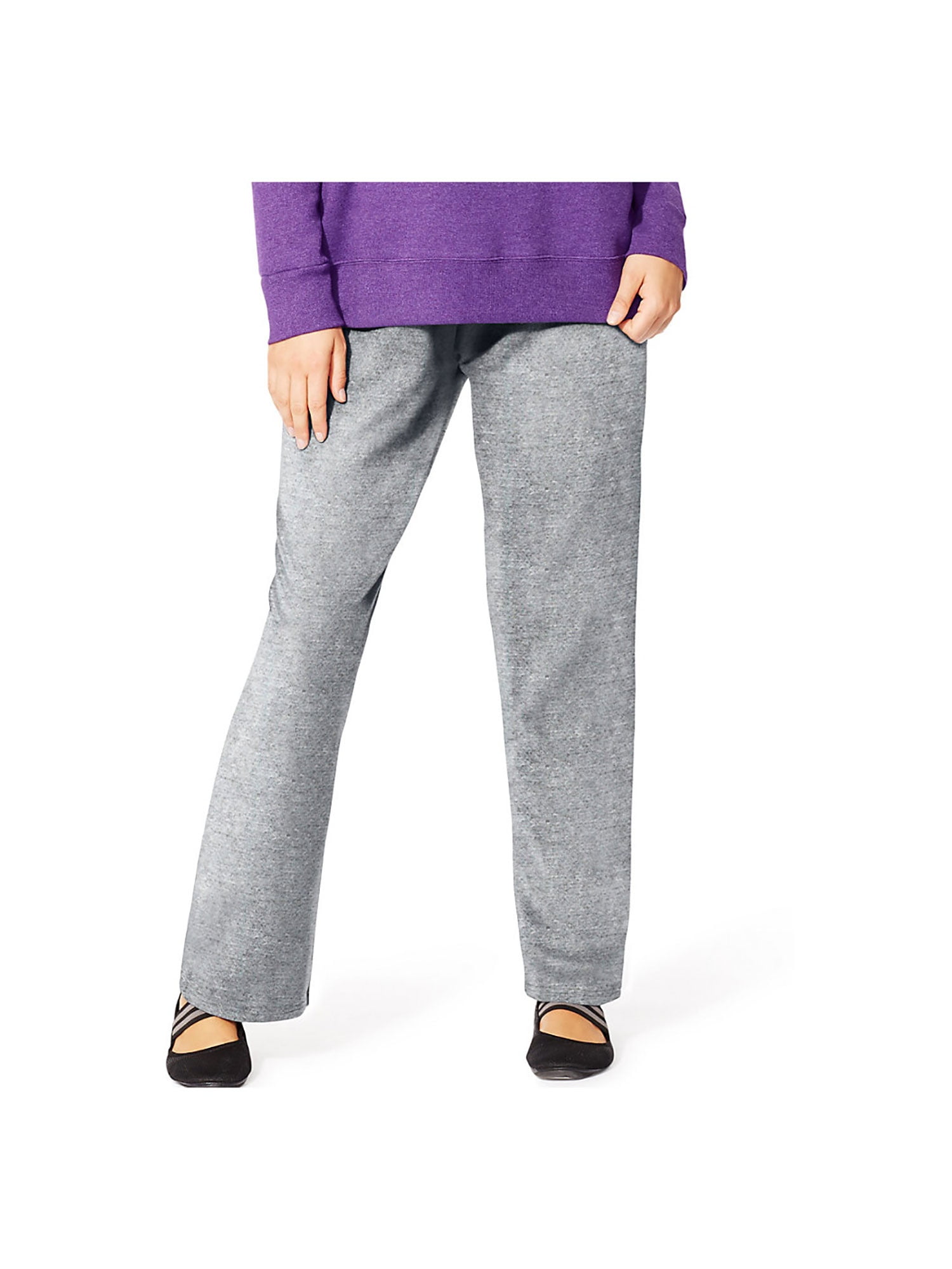 Just My Size Women's Petite Length Fleece OpenHem Sweatpants, Style