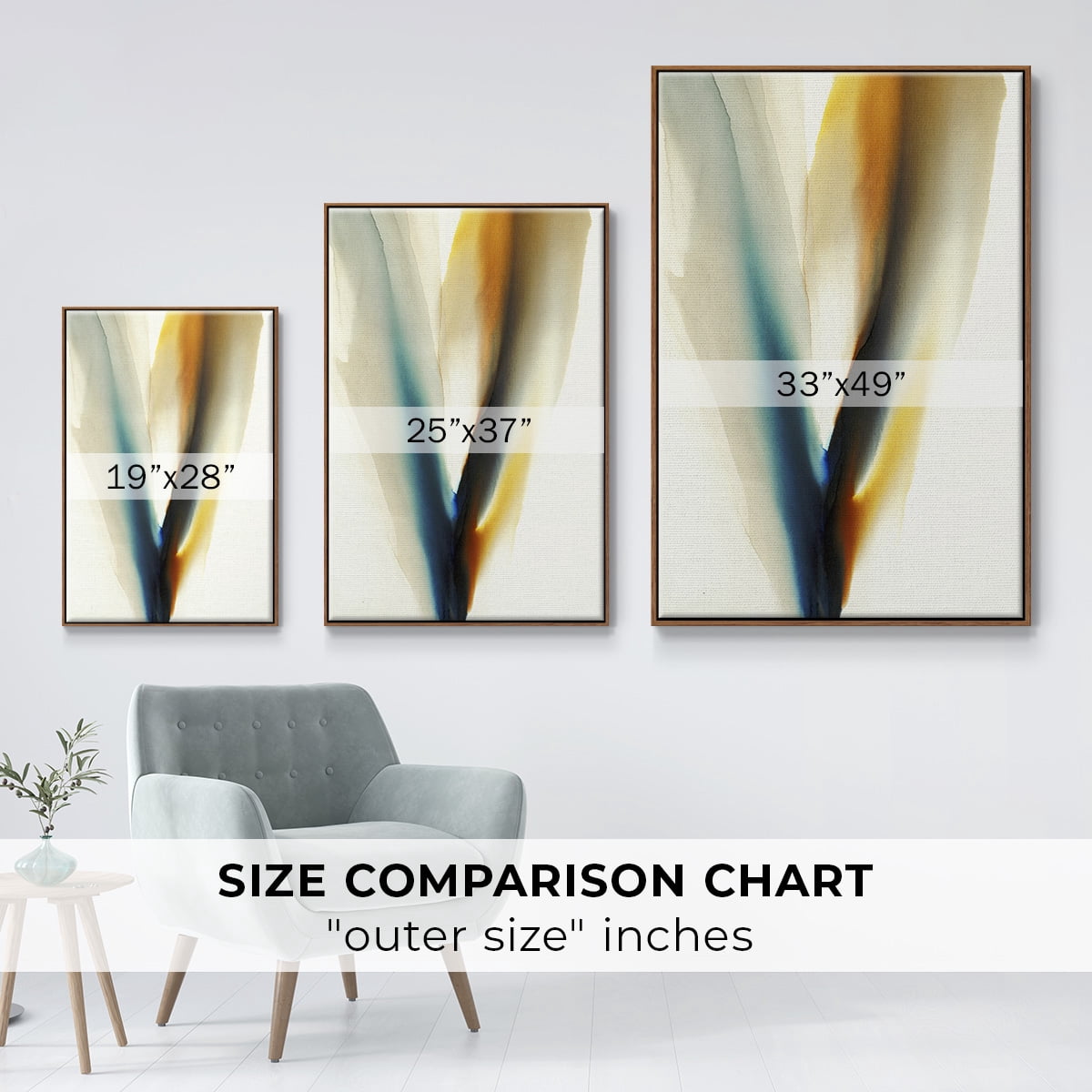 Surreal Tendencies Framed Premium Gallery Wrapped Canvas - Ready to Hang - 27 x 41 - Walnut Floating Frame