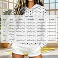 thumbnail image 4 of Womens Graphic Hoodies Drawstring Loose Pullover Hooded Sweatshirts with Pocket Drop Shoulder Long Sleeve Tops (XL, Red|Polka Dot), 4 of 6