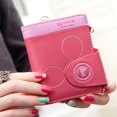 thumbnail image 1 of [Bolso Loco] Billetera Pequeña Con Cremallera Para Mujer Mickey Mouse/Impresión Fotográfica Simple/material De La Pu, 1 of 4