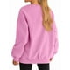 thumbnail image 4 of Sudadera con Capucha de Gran Tamaño para Mujer, Suéteres de Larga con Cuello Redondo de , Conjuntos Cómodos de Moda de Otoño. Rosa XL, 4 of 9