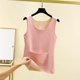 thumbnail image 1 of Ropa interior térmica para mujer, blusa de poliéster de color liso de terciopelo de doble cara, cálida, sin costuras, cuello redondo, talla grande, 1 of 8