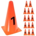 thumbnail image 6 of Baluue 15Pcs Orange Training Cones Numbered Plastic Soccer Basketball Football, 6 of 10