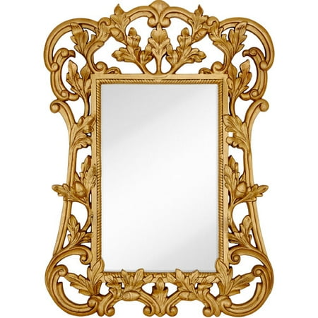 Majestic Mirror Oversized Traditional Rectangular Gold Leaf