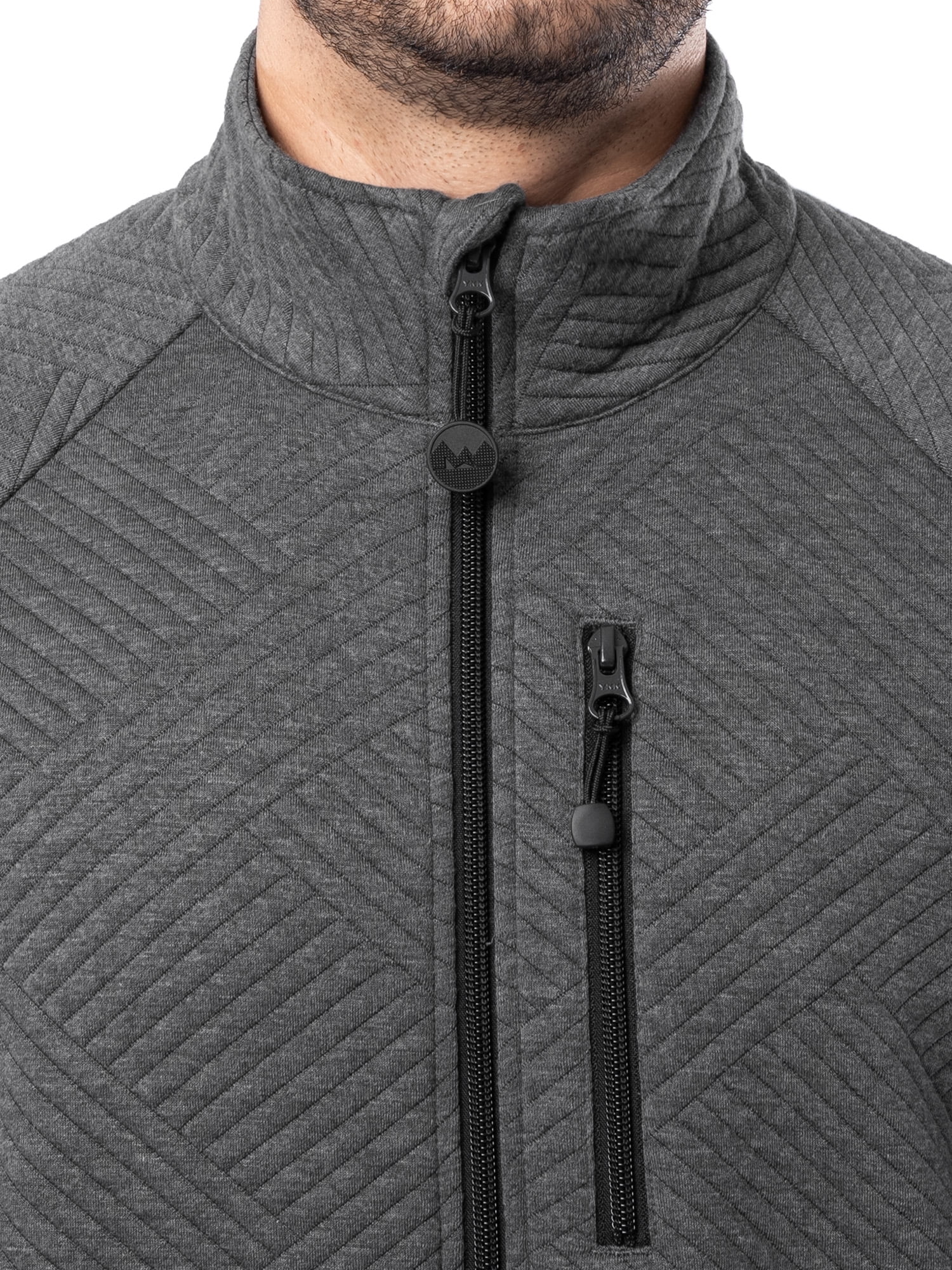 Wrangler ATG Men's Performance Long Sleeve Full-zip Cable Trailblazing Sweater Jacket, Size S-2XL