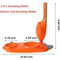 thumbnail image 4 of 2 In 1 Dumpling Maker Machine,Dumpling Maker Wrapper Mold,Kitchen Dumplings Making Tool,2 In1 Portable Empanada Press Dumpling Skin Maker Machine(Orange), 4 of 5