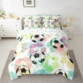 thumbnail image 2 of jejeloiu Outdoor Game Socer Twin Bedding Sets 7-Piece,Sport Theme Bedding Comforter Set,Colorful Splatter Ink Sheet Sets For Teens,Ultra Soft Home Decor Reversible, 2 of 8