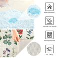 thumbnail image 3 of Yayeee Bath Rug for Bathroom Floor Non Slip Contour Fluffy Soft Absorbent Mat, 20"x24", Red Floral, 3 of 7
