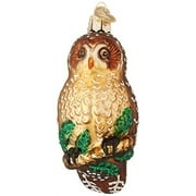Old World Christmas Glass Blown Ornament, Spotted Owl (With OWC Gift Box)