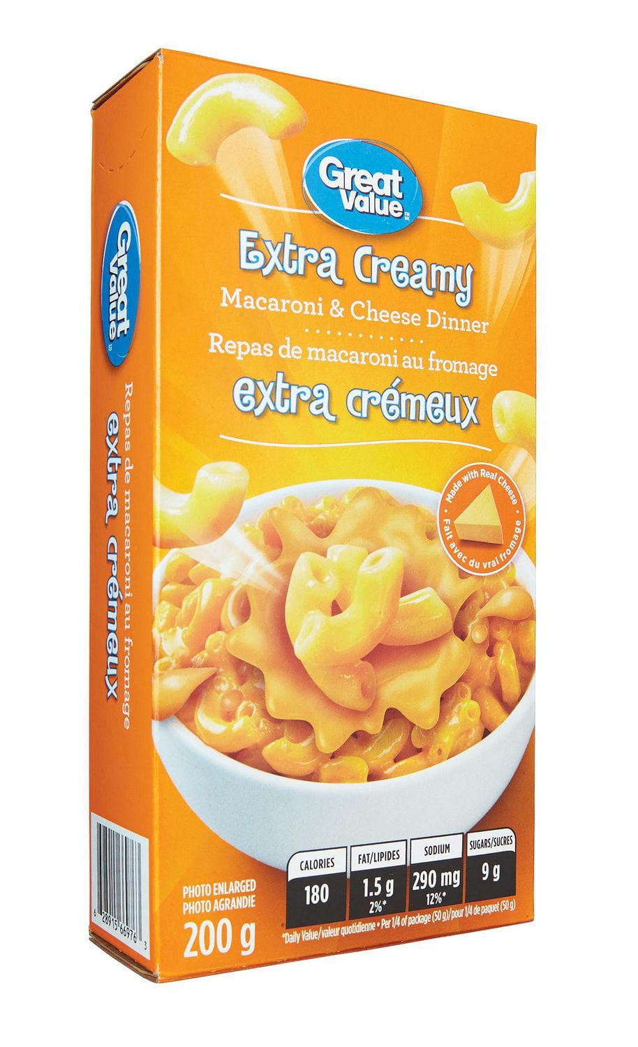 Repas de macaroni au fromage extra crémeux Great Value