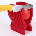 thumbnail image 5 of Support de Trancheuse de Tomates Multi-Usage, Outils de Fruits et Légumes Ronds pour Cuisine, Rouge, 5 of 5