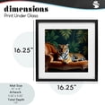 thumbnail image 4 of Stupell Industries Tropical Tiger Lounging on Chaise Black Framed Print Under Glass, 16 x 16, by Lettered and Lined, 4 of 8