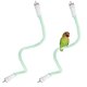 thumbnail image 1 of Uxcell 2-Pack Posaderos de Cuerda para Jaulas de Aves, 23.6 in de Longitud, Posadero de Cuerda Flexible con Agarre Cómodo para Aves, Plataforma de Arena para Picoteo y Amasado [Cian], 1 of 7