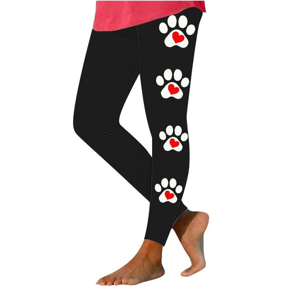 AXXD Yoga Pants for Women,Athletic Legging,Women Athletic Yoga Casual Stetch Shorts,Printed,High Waist Rise,Butt LiftingBlack,2XL