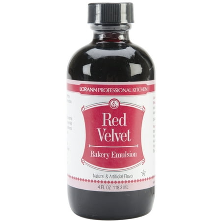 Bakery Emulsions Natural & Artificial Flavor 4oz Red Velvet (Best Food Coloring For Red Velvet Cake)