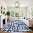 thumbnail image 7 of Addison Rugs Mayfield Premium Machine Washable Transitional Stripes Navy Rectangle Rug, 5' x 7'6", 7 of 7