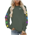 thumbnail image 5 of My Items Talove Long Sleeve Shirts for Women Graphic Printed Sweatshirt Fall Fashion Must Haves Long Sleeve Cute Lightweight Womens Tops Trendy 2025 Christmas Shirts, 5 of 6