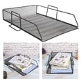 thumbnail image 4 of Letter Tray Organizer, Mesh Hollow Designed Desktop Tray Organizer, Practical For Books Holding Documents, 4 of 8