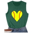 thumbnail image 4 of CEHVOM Mode Décontractée Femmes Sans Manches Imprimé Dames Col Rond Hauts Gilet T-Shirt, 4 of 5