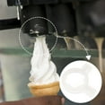 thumbnail image 3 of PENIKOKO White Plastic Flower-Shaped Ice Cream Dispenser Nozzle, 1 Pack - Commercial Machine Accessory for Soft Serve, 3 of 8