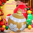 thumbnail image 3 of Navidad impermeable inflable bola de Navidad Patio Patio Decoración Sala de estar Año Nuevo Ornamento Juguetes Fuentes de fiesta 60 cm Tipo 1 Noticed HA010309-01, 3 of 6