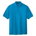 thumbnail image 5 of Mafoose Male Silk Touch Polo Men Extended T-Shirts Turquoise 6XL, 5 of 7