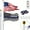 25FT, variant on 30ft Telescoping Flagpole Set with 3x5 Flag & Golden Ball Finial, Sturdy Black Outdoor Pole for Residential Commercial Use, Holds Two Flags