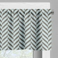 thumbnail image 3 of Ambesonne Aqua Window Valance, Sketchy Chevron Zig Zag, 54" X 12", Sky Blue and Brown, 3 of 5