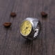 thumbnail image 3 of EeaseMX Reloj de pulsera unisex de acero inoxidable elástico y creativo, de cuarzo, para hombre, mujer y pareja (amarillo), 3 of 7
