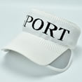 thumbnail image 5 of Open Top Sports Sun Visor, Adjustable Brim UV Protection Visor for Running, Hiking, Outdoor Activities, Men and Women's Summer Sports Hat-White, 5 of 5