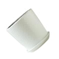 thumbnail image 4 of Maceta blanca resistente a la intemperie con flores de platillo con orificio de drenaje para espacios pequeños Yuarrent, 4 of 6
