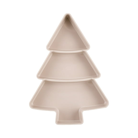 Piwvid Christmas Tree Shaped Serving Tray, Xmas Snack Appetizer Tray, Holiday Platter, Multifunction Food Serving Platter for Christmas Holiday Party Supplies