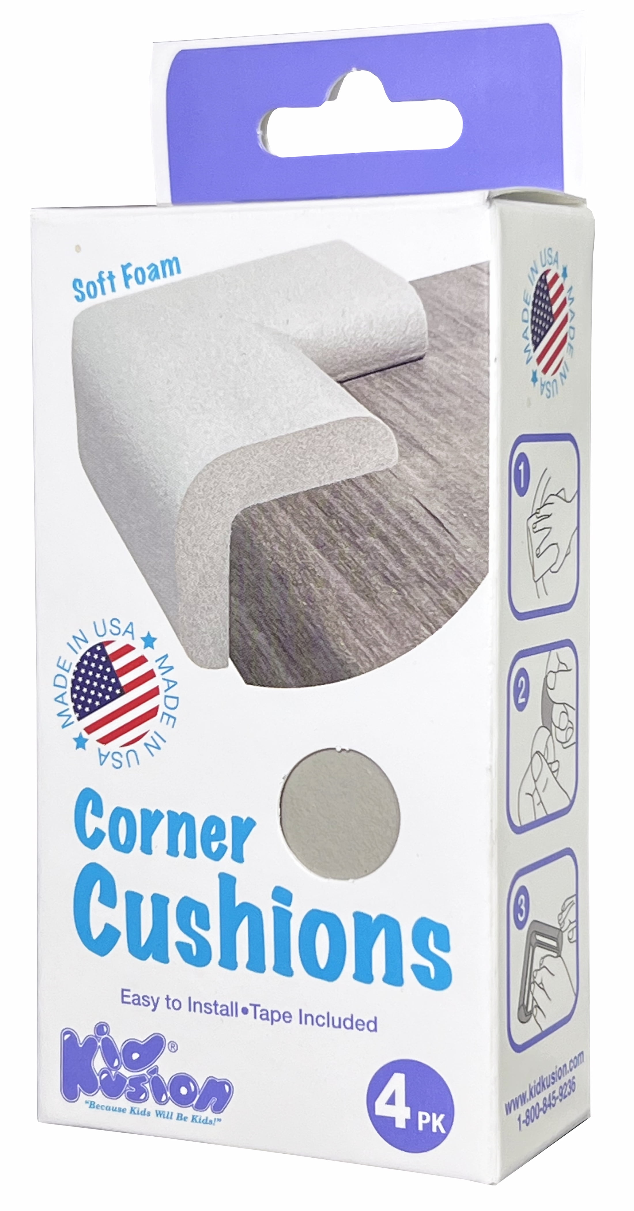 KidKusion Clear Corner Guard - Child Safety Accessories - 4 Pack - Flame  Retardant - Adhesive Mount - Protect Furniture & Countertops - Clear Finish  in the Child Safety Accessories department at