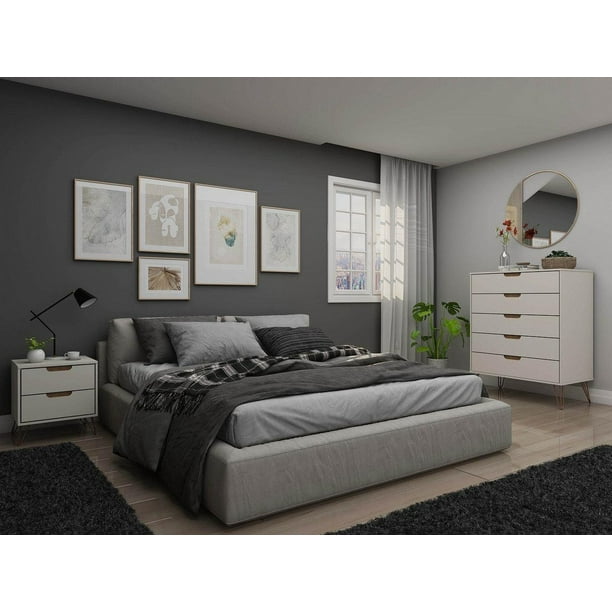 Dresser and outlet night table set