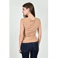 thumbnail image 3 of Blusa drapeada sin mangas /Juvenil, 0318 (Beige) beige G, 3 of 4