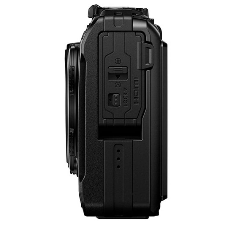 OM SYSTEM Tough TG-7 Digital Camera (Black), 64GB SD Card and More