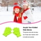 thumbnail image 5 of Sonducket 1 par de guantes para niños, calentador de manos para exteriores de estilo sencillo, cubiertas para calentar manos para niños y niñas, guante guantes y mitones Amarillo fluorescente Sonducket AP009862-10, 5 of 6